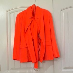 Orange Three piece pants suit, size L, fashion nova
